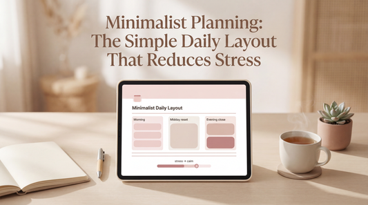 Minimalist Planning : The Simple Daily Layout That Reduces Stress
